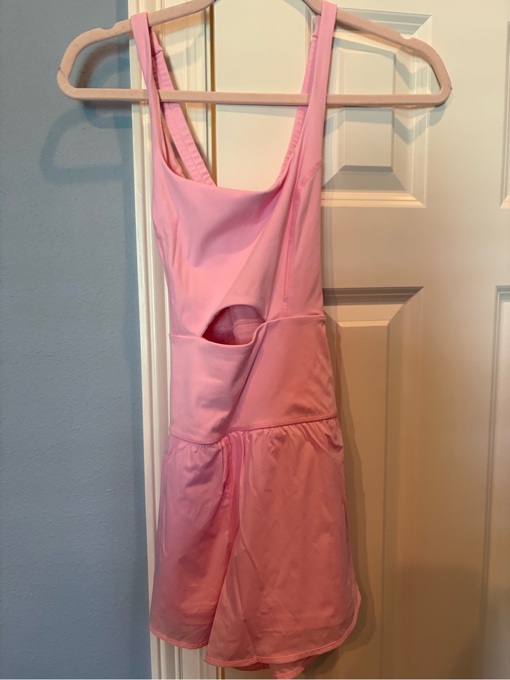 Pink athletic romper